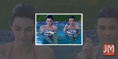 Kourtney, Kendall spend some pool time together