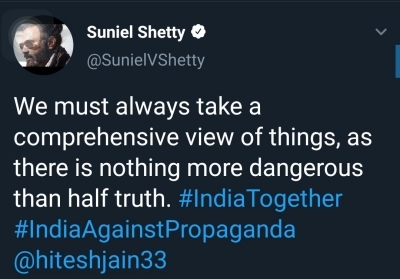 Actor Suniel Shetty was heavily trolled after his recent tweet on the ongoing farmer protests. Talking about the people who have assumed that he was against the farmers, he says such social media behaviour suffocates him. Actor Suniel Shetty was heavily trolled after his recent tweet on the ongoing farmer protests. Talking about the people who have assumed that he was against the farmers, he says such social media behaviour suffocates him.