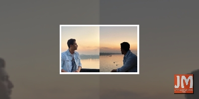 Vicky Kaushal enjoys sunset on banks of river Narmada