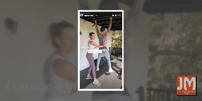 Adam Levine flaunts fit body in shirtless workout session