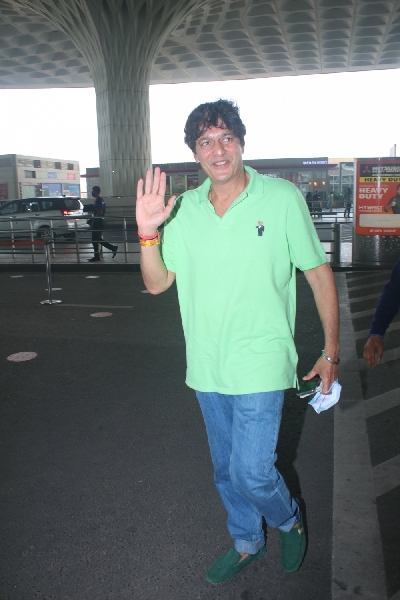 Mumbai: Chunky Pandey Spotted at Airport Departure on  Wednesday 17th February 2021. (Photo: IANS)