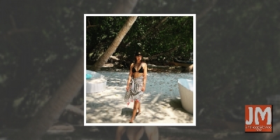 Ileana's Andaman beach stroll in black bikini