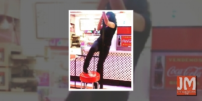 Salma Hayek shares her version of pole dance