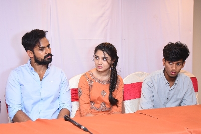 Uppena Movie Team Visit to Radhika Theater at Warangal.