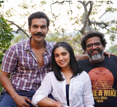 Rajkummar Rao, Bhumi Pednekar wrap up 'Badhaai Do' shoot.(photo:instagram)