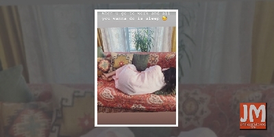 Kirti Kulhari sleeps at work!