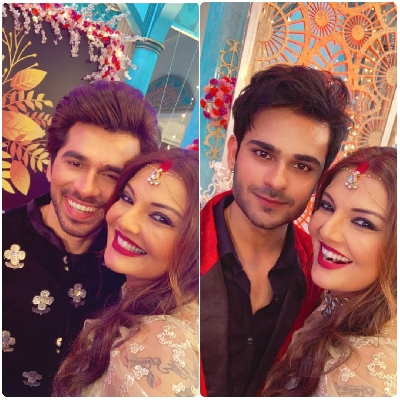 Deepshika with Karan and Jeevansh Deepshika with Karan and Jeevansh