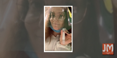 Elli AvrRam takes her own Covid-19 test in Sweden