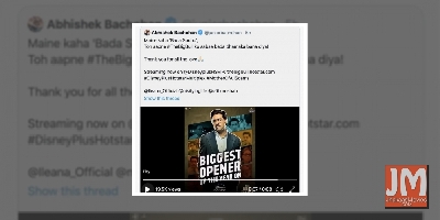 Big B calls son Abhishek Bachchan 'father's pride'