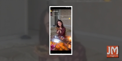 Radhika Madan celebrates Ashtmi at home in Delhi after years