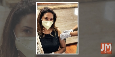 Madhuri Dixit gets her second jab of Covid vax