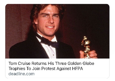 50 Cent hails Tom Cruise for backing protest against Golden Globes.(photo:Instagram)