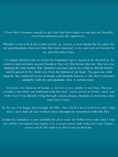 Arjun Kapoor: Fortunate to get films that made me tap into childhood memories.(photo:Instagram)