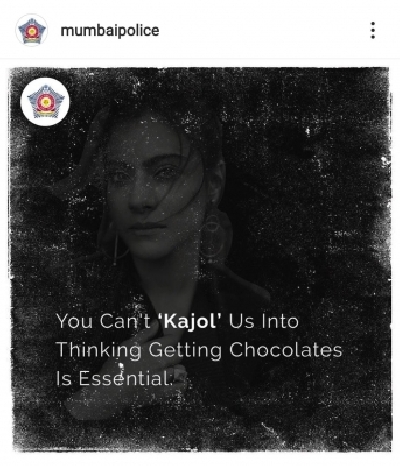 Big B, Rajesh Khanna, Ayushmann, Kajol in Mumbai Police memes for Covid awareness.