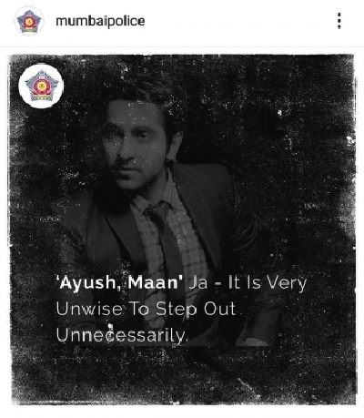 Big B, Rajesh Khanna, Ayushmann, Kajol in Mumbai Police memes for Covid awareness.