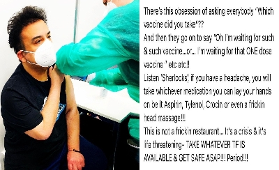 Adnan Sami has a message for 'all pseudo delusionals'.(photo:Instagram)