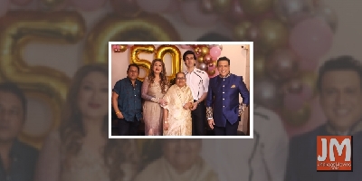 Govinda celebrates wife Sunita's 50th birthday with kids, family