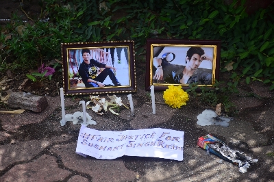 Mumbai: Sushant Singh Rajput Fans Pay Tribute To The Late Actor On His Death Anniversary On Monday, 14 June,2021. (Photo: Sanjay Tiwari)