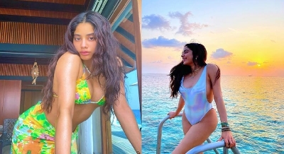 Jahnvi Kapoor's summer beach glam.(Photo:IANSLIFE)