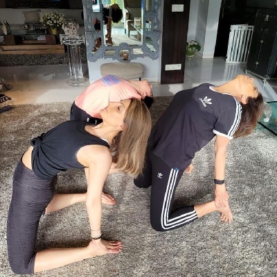 Yoga across generations.(photo:IANSLIFE)