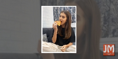 Tara Sutaria gorges on pizza for breakfast on set