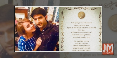 Kapil Sharma And Ginni Chatrath To Tie Knot On Dec 12, Shares His Wedding Card.