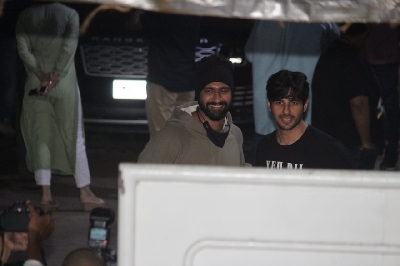 Mumbai: Shershaah Special Screening With Sidharth Malhotra Vicky Kaushal & Many More on Tuesday August 10, 2021.(Photo: Sanjay Tiwari/IANS)