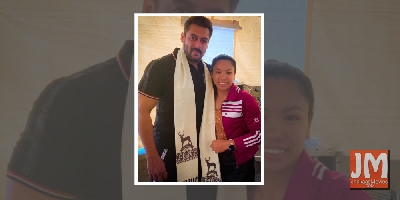 Salman Khan meets Olympic medallist Mirabai Chanu