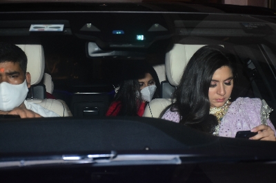Mumbai: Rhea Kapoor and Karan Boolani on Saturday, August 14, 2021.(Photo: Sanjay Tiwari/IANS)