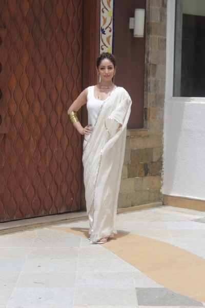 Mumbai: Yami Gautam Spotted Promoting Bhoot Police Movie at Sun n Sand Juhu on Wednesday, September 01, 2021.(Photo: Sanjay Tiwari/IANS) Mumbai: Yami Gautam Spotted Promoting Bhoot Police Movie at Sun n Sand Juhu on Wednesday, September 01, 2021.(Photo: Sanjay Tiwari/IANS)