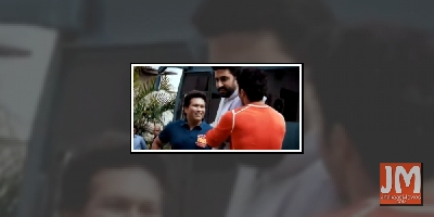 Varun, Abhishek play gully cricket with Sachin Tendulkar