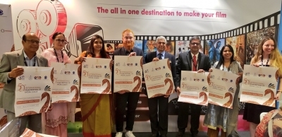 Toronto: High Commissioner of India to Canada, Vikas Swarup at the inauguration of the India Pavilion at the 44th Toronto International Film Festival (TIFF) in Toronto, on Sep 5, 2019. The pavilion will showcase Indian cinema in the overseas market and facilitate new business opportunities. (Photo: Twitter/@HCI_Ottawa)
