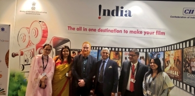 Toronto: High Commissioner of India to Canada, Vikas Swarup at the inauguration of the India Pavilion at the 44th Toronto International Film Festival (TIFF) in Toronto, on Sep 5, 2019. The pavilion will showcase Indian cinema in the overseas market and facilitate new business opportunities. (Photo: Twitter/@HCI_Ottawa)