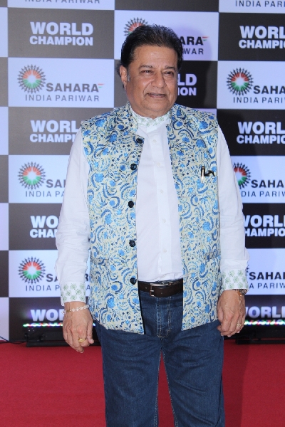 Mumbai: Singer Anup Jalota at PV Sindhu's felicitation ceremony organised by Sahara Group in Mumbai on Sep 8, 2019. (Photo: IANS)