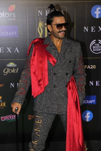 Mumbai: Actor Ranveer Singh at the Green Carpet of 20th IIFA Awards, in Mumbai on Sep 18, 2019. (Photo: IANS)