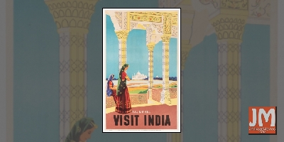 Travel posters from 20th-century India on display in NYC