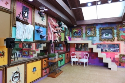 Big Boss House - a corner of the living area. Art director Omung Kumar, who has been designing the set for the reality show 