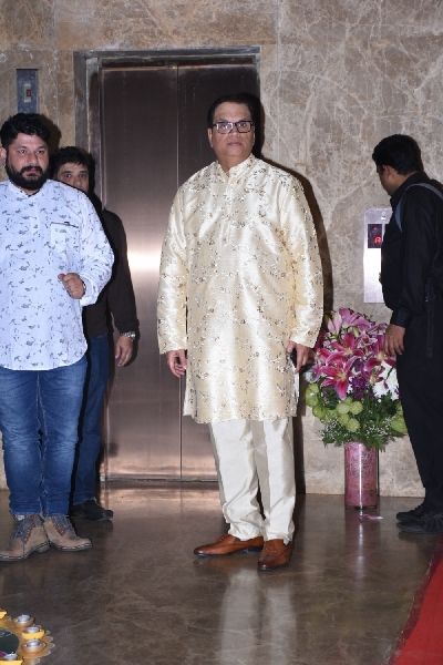 Mumbai: Filmmaker Ramesh Taurani at his Diwali bash in Mumbai on Oct 23, 2019. (Photo: IANS)