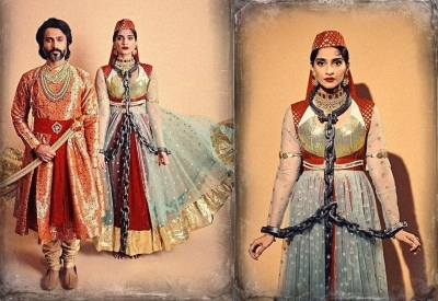 Actress Sonam Kapoor Ahuja and her husband Anand Ahuja suprised their fans on Halloween by adding a twist of Bollywood to their outfits.