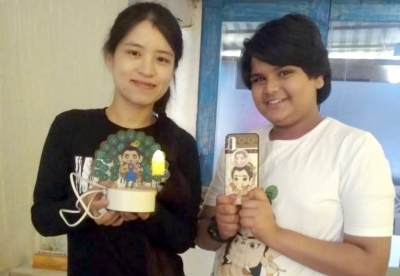 Child artiste Nishkarsh Dixit, who plays lord Ganesh in 