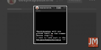 Deepika's 'Dheeme dheeme' request to Kartik Aaryan