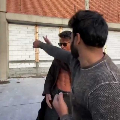 Bollywood action hero Tiger Shroff recreated a scene from the famous film 