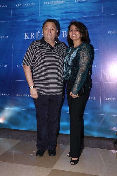 Mumbai: Actor Rishi Kapoor and his wife Neetu Kapoor arrives at the first year anniversary celebration of fashion designer Kresha Bajaj's store in Mumbai on Dec 7, 2019. (Photo: IANS)
