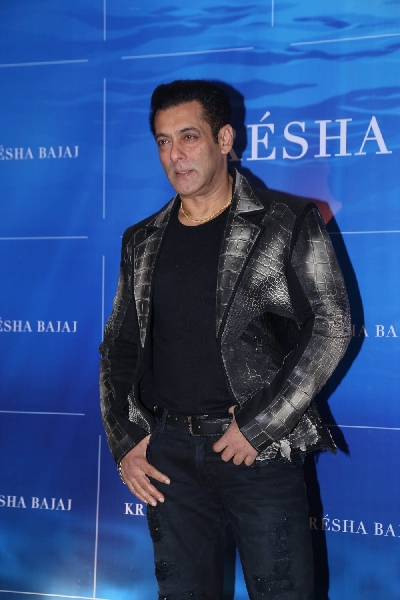 Mumbai: Actor Salman Khan arrives at the first year anniversary celebration of fashion designer Kresha Bajaj's store in Mumbai on Dec 7, 2019. (Photo: IANS)