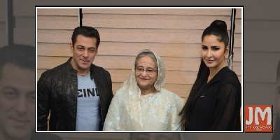 Salman, Katrina strike a pose with Sheikh Hasina